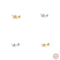 Women's Fashion Snake Sterling Silver Ear Studs Gold Plated Zircon 925 Silver Earrings main image 2