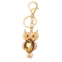 Fashion Owl Metal Rhinestones Unisex Keychain main image 3