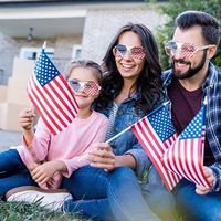 American Flag Independence Day Louver Festival Decoration Adult Glasses Frame main image 2