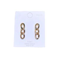 Women's Ins Style Fashion Geometric Copper Earrings Inlaid Zircon Zircon Drop Earrings main image 5