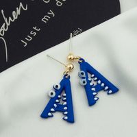 Personalized Simple Cartoon Cute Letters Crocodile Ear Studs main image 5