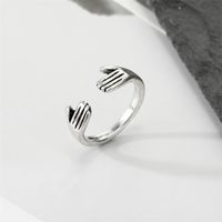 Fashion New Animal Wings Palm Geometric Resin Ring Jewelry main image 3