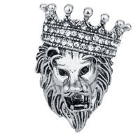Business Retro British Style Lion Rhinestone Zinc Diamond Men'S Brooches main image 6