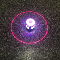 Colorful Music Light-emitting Gyro Children's Rotary Table Flash Electric Toy Imitation Wooden Top main image 4