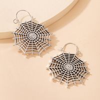 Retro Novelty Design Alloy Spider Web Earrings Festival Street Drop Earrings main image 2