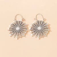 Retro Novelty Design Alloy Spider Web Earrings Festival Street Drop Earrings main image 3
