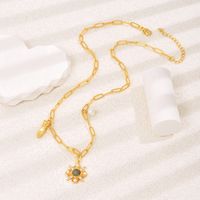 Women's Luxurious Fashion Simple Style Geometric Hand Copper Artificial Pearls Zircon Necklace Plating Inlaid Zircon main image 6