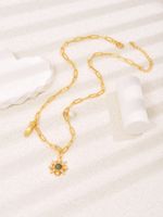 Frau Luxuriös Mode Einfacher Stil Geometrisch Hand Kupfer Künstliche Perlen Zirkon Halskette Überzug Eingelegter Zirkon main image 3
