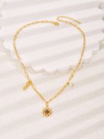 Frau Luxuriös Mode Einfacher Stil Geometrisch Hand Kupfer Künstliche Perlen Zirkon Halskette Überzug Eingelegter Zirkon main image 5