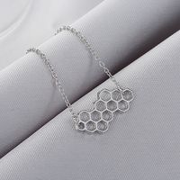 Fashion Simple Creative Honeycomb Geometric Women's Alloy Bracelet main image 3