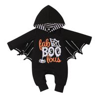 Halloween Spring And Autumn Long Sleeve Hooded One-piece Onesie Rompers Jumpsuit main image 1