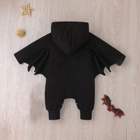 Halloween Spring And Autumn Long Sleeve Hooded One-piece Onesie Rompers Jumpsuit main image 3
