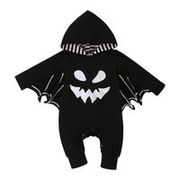 Halloween Spring And Autumn Long Sleeve Hooded One-piece Onesie Rompers Jumpsuit main image 2