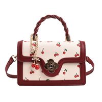 Women's Pu Leather Fruit Fashion Metal Button Square Buckle Handbag Crossbody Bag main image 2