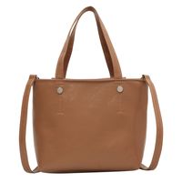 Women's Pu Leather Solid Color Fashion Bucket Zipper Crossbody Bag main image 2