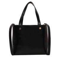 Women's Pu Leather Solid Color Fashion Bucket Zipper Crossbody Bag sku image 5