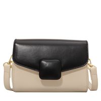Women's Pu Leather Color Block Fashion Square Magnetic Buckle Crossbody Bag main image 4