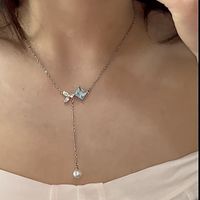 Women's Elegant Geometric Alloy Necklace Inlay Zircon Necklaces main image 5