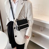 Women's Pu Leather Solid Color Fashion Square Magnetic Buckle Crossbody Bag main image 2