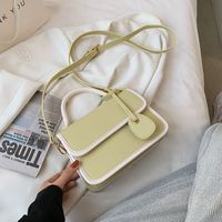Women's Pu Leather Solid Color Fashion Square Magnetic Buckle Crossbody Bag sku image 3