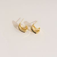 Women's Simple Style Geometric Stainless Steel Ear Studs No Inlaid Stainless Steel Earrings main image 5