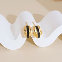 Women's Simple Style Geometric Stainless Steel Ear Studs No Inlaid Stainless Steel Earrings main image 4