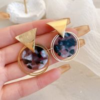 Women's Simple Style Triangle Round Alloy Earrings Metal No Inlaid Earrings main image 4