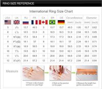 Fashion Square Copper Rings Inlay Zircon Copper Rings main image 5
