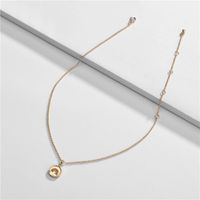 Alloy Pendants Oil Drop Stars Moon  Short Necklace Wholesale Nihaojewelry sku image 7