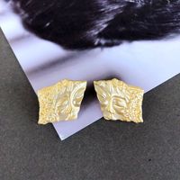 Nihaojewelry Simple Pearl Drip Glaze Heart Gemstone Earrings Wholesale Jewelry sku image 1