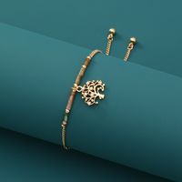 Simple Style Tree Copper Bracelets Pearl Zircon Copper Bracelets main image 4