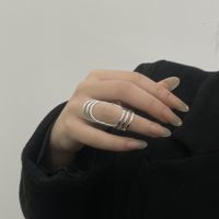 Women's Hip-hop Geometric Metal Rings Plating No Inlaid Rings main image 4