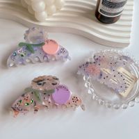 Korean Style Butterfly Cellulose Acetate Sheet Inlay Rhinestone Hair Claws main image 6
