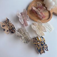 Koreanische Art Schmetterling Essigsäure Platte Keine Intarsien Haarkrallen main image 3
