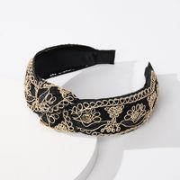 Vintage Style U Shape Cloth Lace Hair Band main image 3