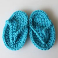 New Newborn Baby Mini Crocheted Small Slippers Solid Color Shoes sku image 3