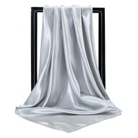 Elegante Einfarbige Satin-polyester-schals main image 2