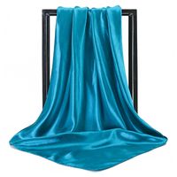 Elegante Einfarbige Satin-polyester-schals sku image 10