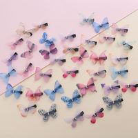 Cute Butterfly Chiffon Printing Hair Clip main image 4