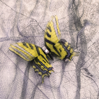 Cute Butterfly Chiffon Printing Hair Clip sku image 5