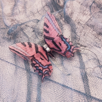 Cute Butterfly Chiffon Printing Hair Clip sku image 4