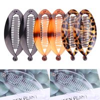 Simple Style Geometric Plastic Resin Spray Paint Hair Claws main image 5