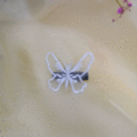 Fairy Style Butterfly Lace Rib-knit Hair Clip sku image 1