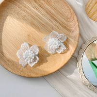 Fairy Style Butterfly Lace Rib-knit Hair Clip sku image 9