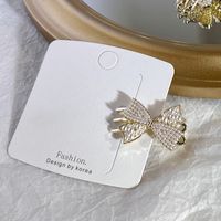 Sweet Flower Butterfly Bow Knot Alloy Pearl Plating Hair Clip sku image 2