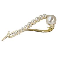 Retro Geometric Flower Alloy Plating Artificial Pearls Hair Clip main image 2