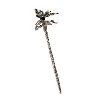 Fashion Butterfly Metal Inlay Gem Crystal Hairpin main image 2