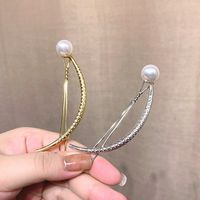 Einfacher Stil Asymmetrisches Kleid Metall Künstliche Perlen Haarklammer main image 4