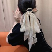 Simple Style Flower Synthetic Yarn Metal Hair Clip main image 3