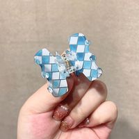 Simple Style Plaid Resin Hair Claws main image 5